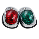 Green & Red Marine LED Navigation Lights Waterproof Pontoon Boat Bow Starboard