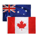 2Pcs Polyester Canada Australia National Flag Large Banner 150x90cm / 5x3ft