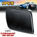 Left+Right Front Headlight Washer Sprayer Cover Cap L R Black Color for Gol R7E3