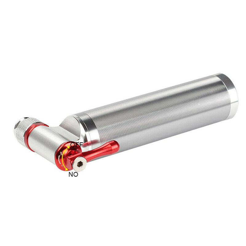 Mini Portable Bike Pump CO2 Tire Inflator - Fits Presta and Schrader - Quick,