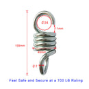 Set of 8 Hammock Spring Stainless Steel Heavy Duty Extension Spring Coil Porch