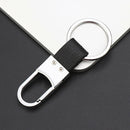 Men's Creative Metal Leather Key Chain Ring Car Keyring Keychain Keyfob Pendant\