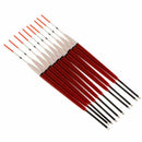 10Pcs/Set Fishing Float Wood Glow Red 22cm Floating Stick Buoy Bobber Vertical