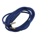 Replacement Audio Cable with Mic for Beats by Dr. Dre Headphone blue