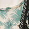 Women Plus Size Floral Print Chiffon Loose V-Neck Sleeve Top (Green) (XL)