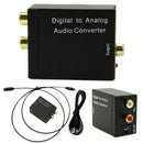 Coaxial or Toslink Digital to Analog Audio Converter Adapter L/R Audio Switching