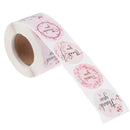 500PCS/Lot Thank You Stickers Paper Stationery Supply 1.5 Inch Round Kraft SEAU