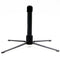 Western Concert Flute Tripod Holder Stand with 4 Metal Legs Black