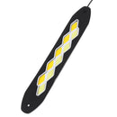 2pcs 12V Dual Color Car COB 10LED Light Waterproof Driving DRL Fog Lamps