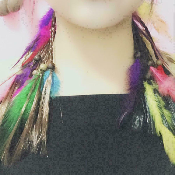 Feather tiara hair accessories small braid hair ring NEW Best W8U7 F9N8 K0S Q1B1