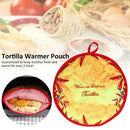 Tortilla Pancake Warmer Pouch Food Insulation Bag Microwave Oven Lunch Bag