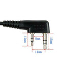 2 Pin G Shape Ear Piece Headphone with Micophone Fit for BaoFeng 2-Way Radio