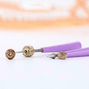 4PCS DIY Diamond Glass Bead Reamer Burr Beading Set Tool Enlarger Hol A0I6