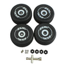4x RC Front Rear Tire with Bolt Screw Sleeve for WLtoys 124018 1:12 RC Car