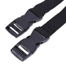 2Pcs Black Adjustable Nylon Travel Camping Luggage Tent Bind Band Strap