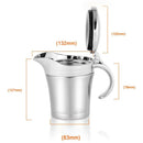 450Ml Stainless Steel Thermal Gravy Pot Sauce Jug Sauce Pot Double-Layer In V4C9