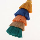 Stylish Hand Made Colorful Bohemian Pom Pom Tassel Bag Charm Keychain