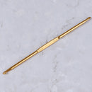 6pcs Golden Aluminum Double End Crochet Hook 2.0 - 7.0mm ÃŽÂ¸oTECA