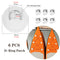 Pack of 6 Strong Kayak D-Ring Attachment Pad Patch for PVC Inflatable Boat Raft