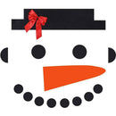 16Pcs DIY Christmas Snowman Face Decoration Garage Door Window Decor Kit