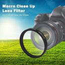 55mm Lens Filter Accessory Kit +1 +2 +4 +10 Close Up Filters for Digital Camera