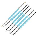 6Pcs Circuit Board Cleaner Brass Brush Chiplifter Tool Set Blue