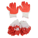 12 Pair Rubber Coat Palm Coated String Knit Work Gloves Large 200mm