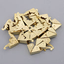 20Pcs Metal Book Scrapbooking Photo Album Menu Corners Protectors,Golden