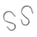 2 Pieces S Shaped Heavy Duty 316 Stainless Steel Hanging Hooks 45 x 28mm