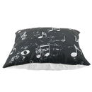 Music Series Note Printed Linen Square 45x45cm Home Decor Houseware Throw P D8E3