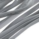 Gray Plastic Noodles 6P6C RJ11 M/M Flat Telephone Cable Cord 5M 16ft