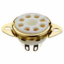 4PC 8 Pin Ceramic Socket Tube Top Vacuum Octal Value For KT88 EL34 6V6 6650 B9Y4