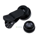 3 in 1 Fish Eye+ Wide Angle+ Macro Camera Lens Kit for Phone (Black) SN9F
