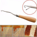 Crochet Needle Latch Hook Wooden Craft Hair Extension 6.1" CraftTool X6Q3 H Q9G0