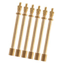 6 Pieces Tire Valve Extension Adapter Straight for Car Motorcycle Truck Van
