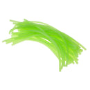 80pcs/set Green Soft Silicone Tube Glowing Hook Shank Fishing Sleeve 2 Size
