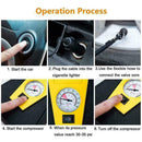 Tire Inflator Car Air Compressor Electric Pump Auto Volt J0S0 PSI 12V 100 D T2D0