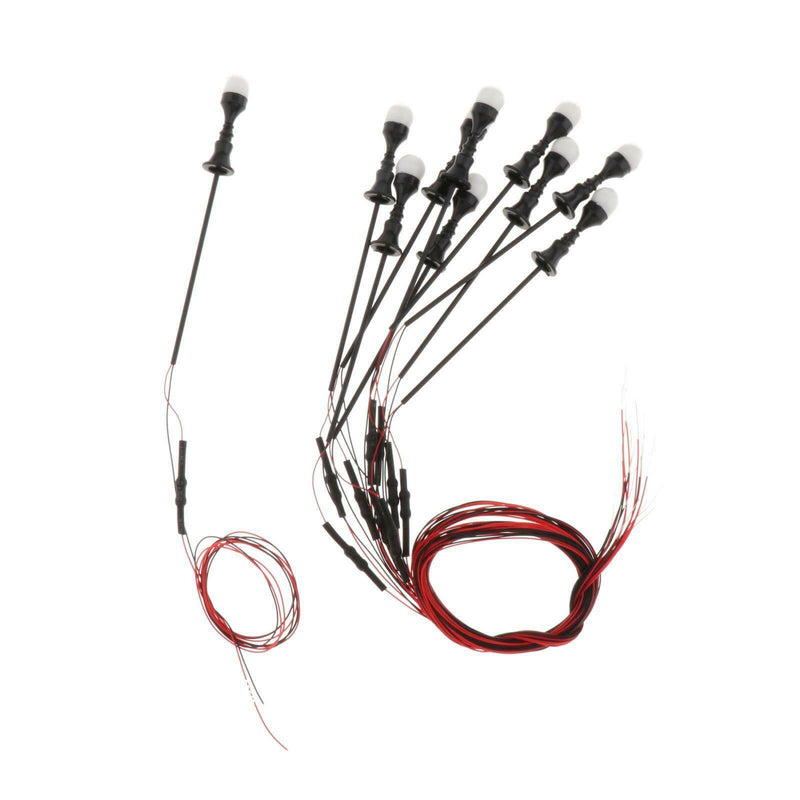 20PCS 1:100-1:150 Street Lights Train Scenery 12V LED Lamppost HO TT N