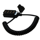 Hub D-Tap Male To 4-Port Female Cable Splitter Spring Line For Anton Battery
