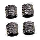 4x Iron Guitar Bass Volume Tone Control Knobs Black String Instrument Parts