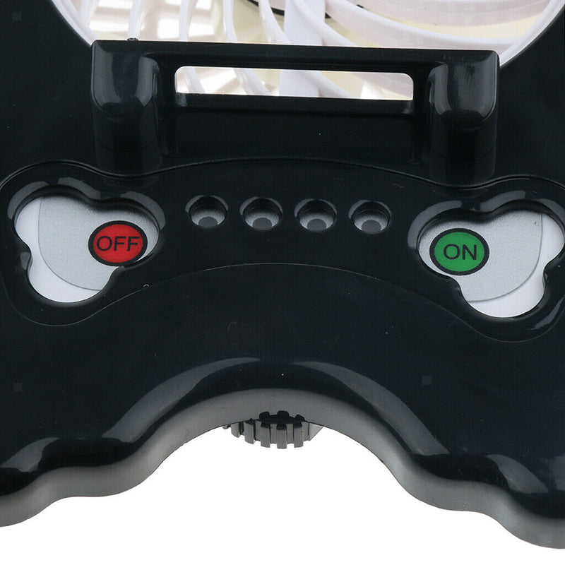 Rechargable Folding Cooling Cooler Stand Holder for Phone Tablet  Black