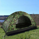 Single Camouflage Tent for Outdoor Camping, Travel, Hiking, Backpacking,