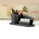 Multifunction Pu Leather Pen Holder Pencil Stationery Container Office Scho O3F1