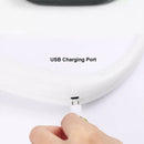2pcs Portable USB Neckband Dual Cooling Fan Silent Travel Sports Mini Fan