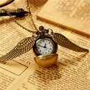 Steampunk Snitch Pocket Watch Necklace Quidditch Wing Clock U3Z9 Pendant Y2 X7K3