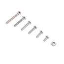 230Pcs M2 Stainless Steel Button Head Hex Socket Screw Nuts Assortment