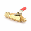 R134A Shut Ball Valve Air  Refrigeration Tools 1/4" For Charging Hoses