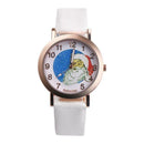 Fashion Santa Claus Cartoon Students Quartz Watch Christmas Gift(White) A