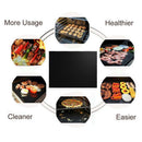 15x Non Stick BBQ Mats Reusable Easy Clean  For Outdoor Barbecue Baking