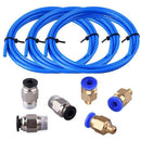 Teflon Tube Ptfe Blue Tubing(1.5 Meters) With 3 Pieces Pc4-M6 Fittings And